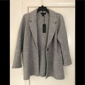 Rachel Zoe Grey wool blend jacket. Size Large.